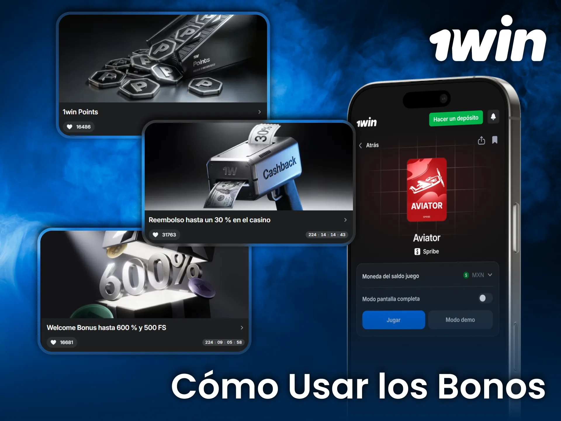 Usa bonos de 1win en Aviator y aumenta oportunidades de obtener ganancias.