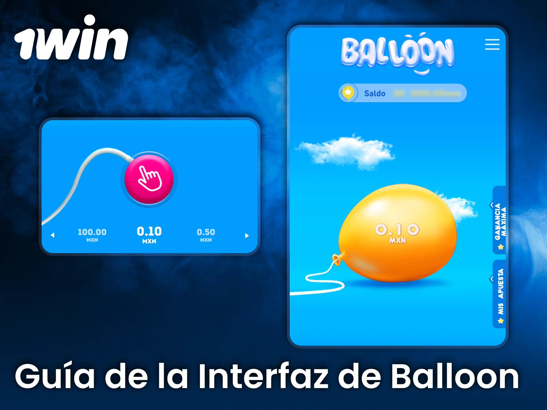 Explora interfaz de Balloon en 1win y controla apuestas fácilmente siempre.