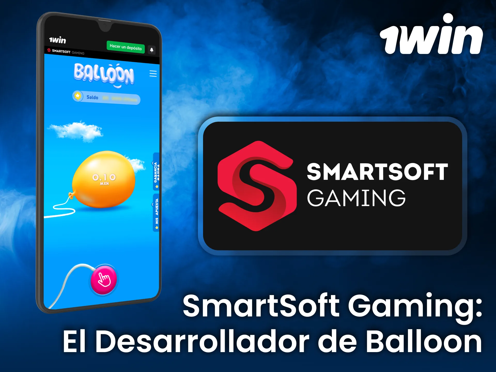 Conoce SmartSoft Gaming desarrollador oficial de Balloon disponible en 1win México.