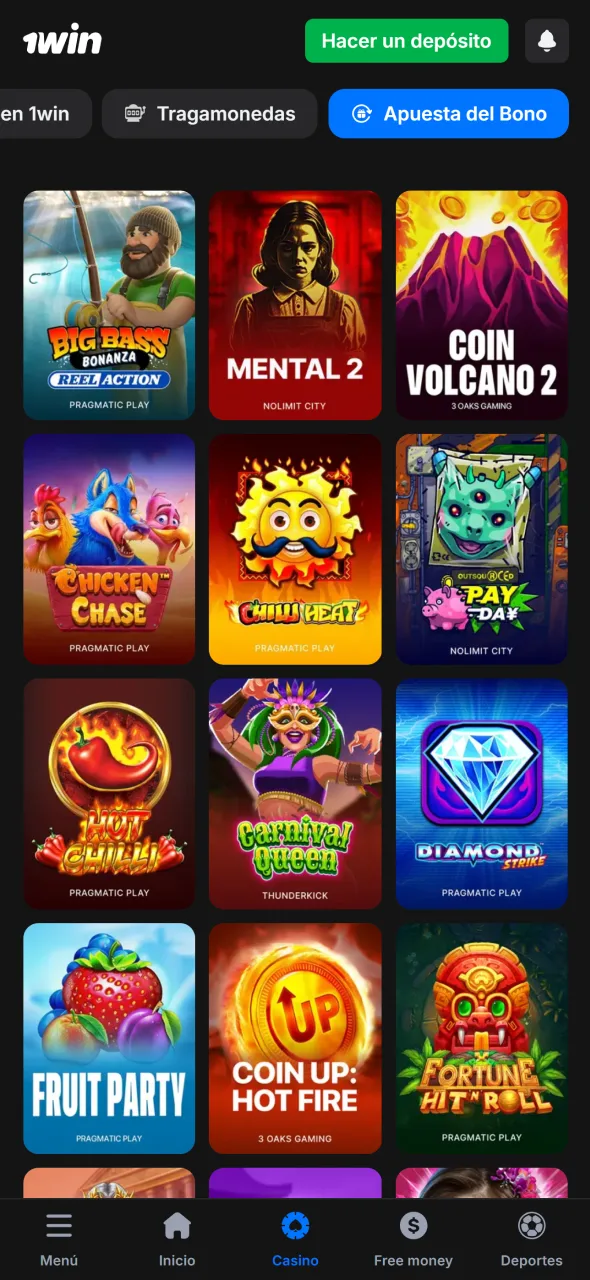 Usa bono de casino en 1win y disfruta sesiones llenas de premios.