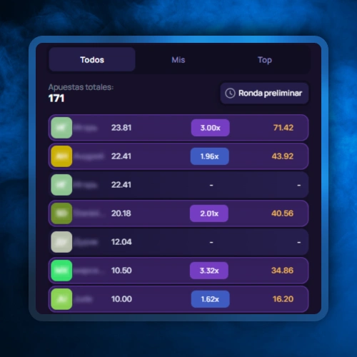 Sigue panel de apuestas en vivo en Lucky Jet usando plataforma 1win.