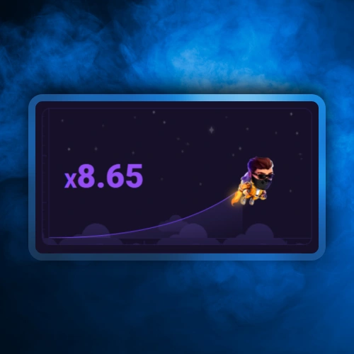 Observa área de vuelo central en Lucky Jet disponible actualmente en 1win.