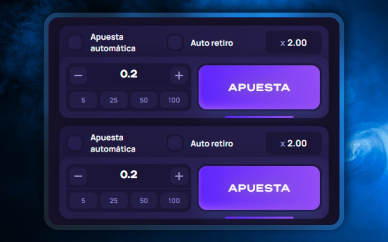 Realiza dos apuestas por ronda en Lucky Jet mediante app de 1win.