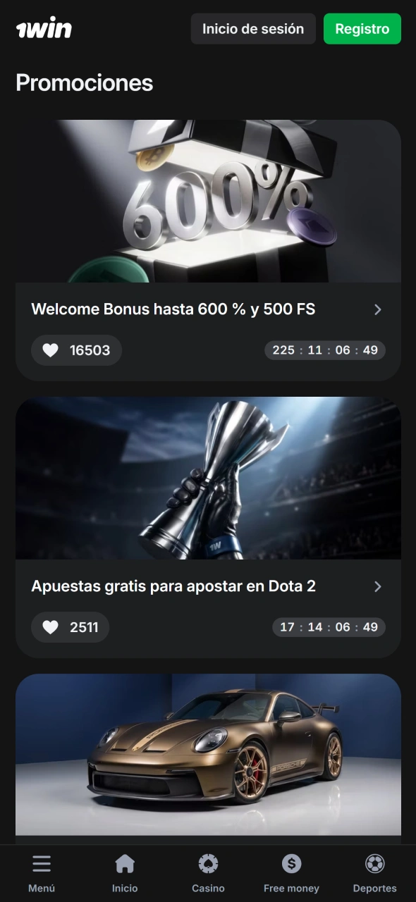 Activa bonificación exclusiva desde la aplicación 1win y consigue mejores recompensas.