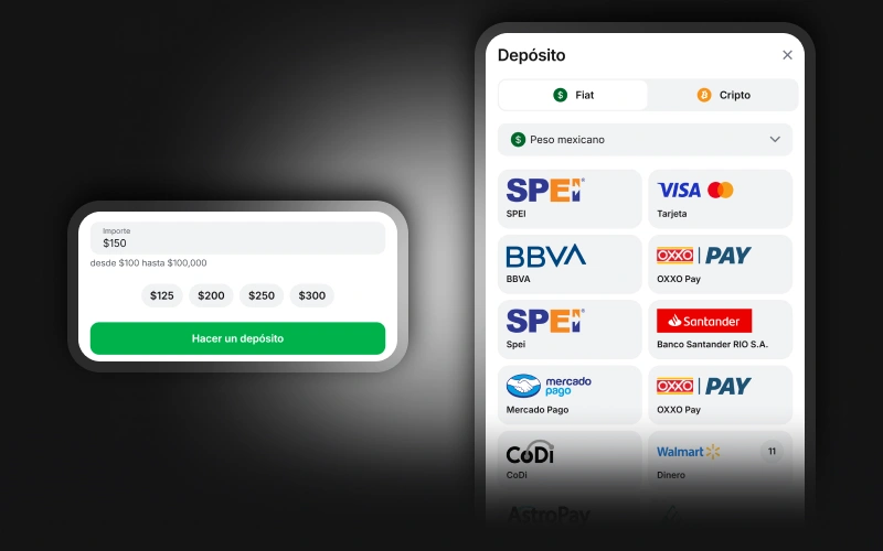 Deposita dinero fácilmente desde la aplicación 1win y comienza a apostar.