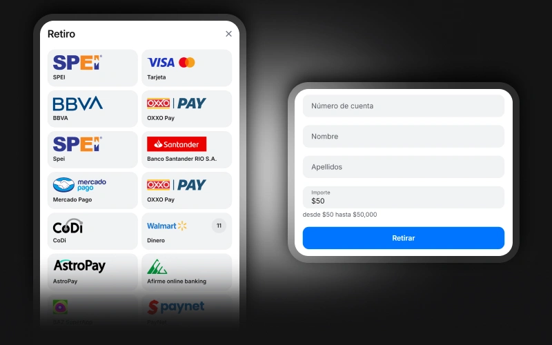 Retira dinero rápidamente usando la app oficial de 1win en México.