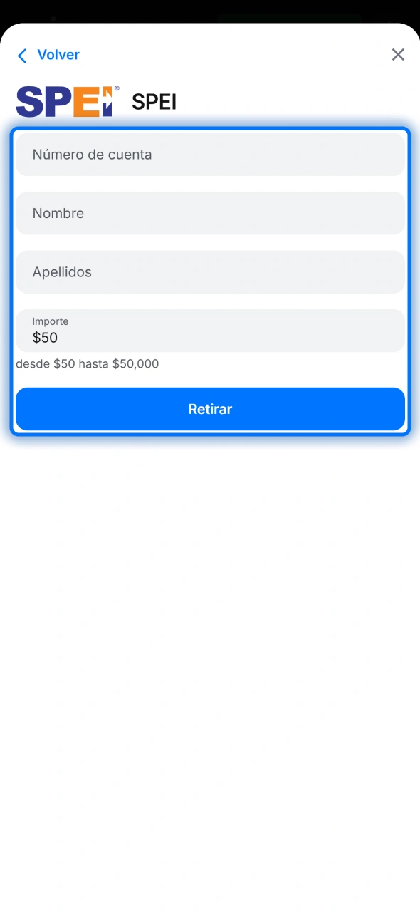 Ingresa monto de retiro en 1win y confirma operación de forma segura.